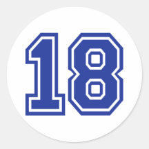 18 - Eighteen Sticker