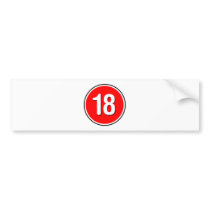 18 - Emo Alternative Grunge Rock Punk Bumper Sticker