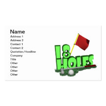 18 Holes Business Cards