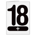 18 Plus Years Old - Black cards