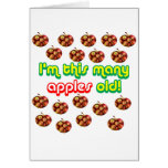 18 This Many Apples Old Greeting Cards