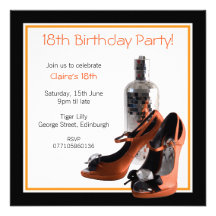 18ème La partie orange chausse l'invitation