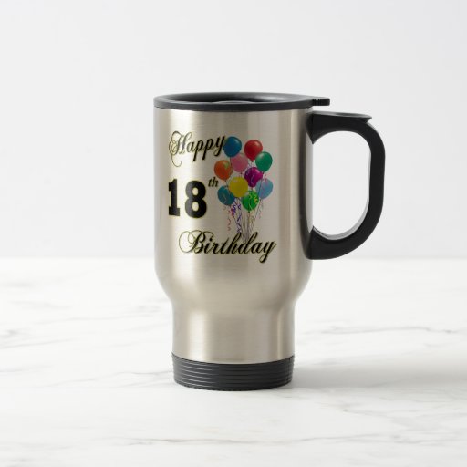 18èmes cadeaux d'anniversaire heureux tasses