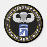 18th Airborne Wife Fridge Magnets