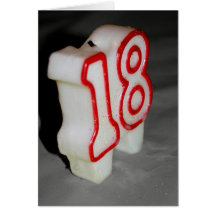18th Birthday Candle Birthday Card