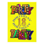 18th birthday party invitation