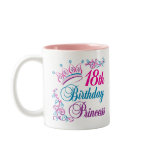 18th Birthday Princess Coffee Mugs