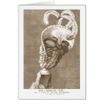 18th Century Big Hair in Ohio - Antique Caricature Card
