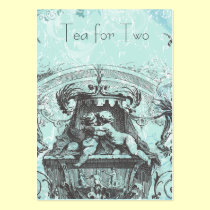 18th Century Cherub Rococo business cards