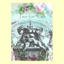 18th Century Cherub Rococo business cards
