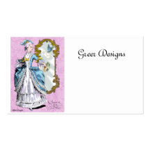 18th Century Marie Antoinette Style Business Cards
