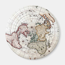 18'th Century Polar Map Fridge Magnet