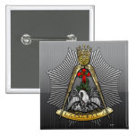18th Degree: Knight of the Rose Croix Button