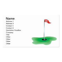 18th Hole Business Cards