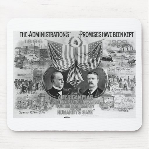 1900 Mckinley - Roosevelt Mousepad