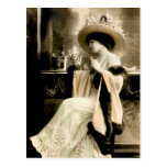 1900 Parisian Woman Drinking Champagne Postcards
