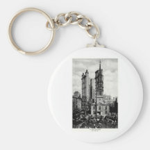 1900 St. Paul's Chapel, New York City Keychains