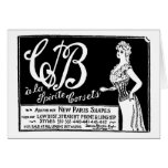 1900 vintage corset advertisement card