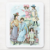 1900s Fashion Hats Mouse Pads