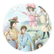 1900s Fashion Hats Sticker