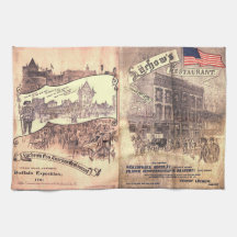 1901 Buffalo Exhibition flyer-Lüchow’s 1901,NYCNY Towels