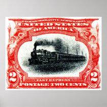 1901 Fast Express Railroad Stamp