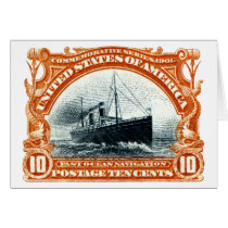 1901 Fast Ocean Navigation Greeting Cards
