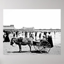 1902 Atlantic City Beach Print