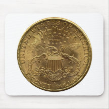 1904 Twenty Dollar Coin, back (tails) or $20 Mouse Pads