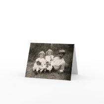 1905 A father and his daughters Greeting Cards