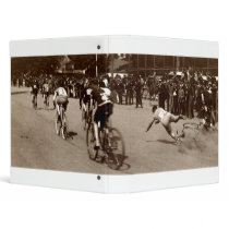1905 Bicycle Race Wipe Out Binders