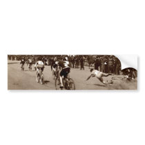 1905 Bicycle Race Wipe Out Bumper Sticker