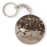 1905 Bicycle Race Wipe Out Key Chain