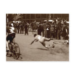 1905 Bicycle Race Wipe Out Post Card