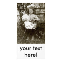 1905 Cranky Girl Custom Photo Card