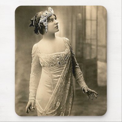 1905 Evening Gown Mousepad by tnmpastperfect