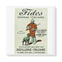 1905 Italian Cognac Fridge Magnets
