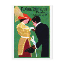 1905 Prague Fashion Poster Post Cards