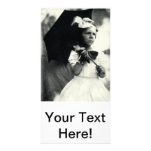1905 Tough Little Girl Photo Greeting Card