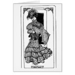 1905 Tucked Skirt Pattern Illustration Shirt Card