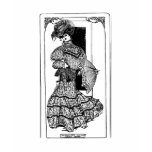 1905 Tucked Skirt Pattern Illustration Shirt