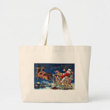 1906 Merry Christmas Tote Bags