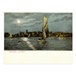 1906 Vintage Chicago at Night Post Card