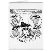 1908 Paris Blouses Illustration Card