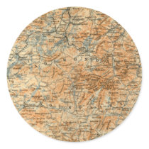 1909 Adirondacks Map from Baedeker's Travel Guide