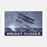 1909 Wright Brothers Aircraft Rectangular Sticker