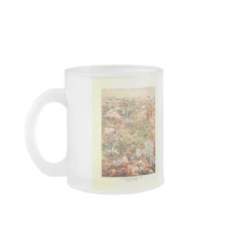 1910 Aerial View Map - Yellowstone National Park Mugs