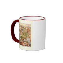 1910 Aerial View Map - Yellowstone National Park Mug
