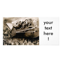 1910 Flight over Portland Personalized Photo Card