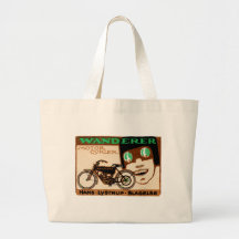1910 Wanderer Motorcycle Poster Bags